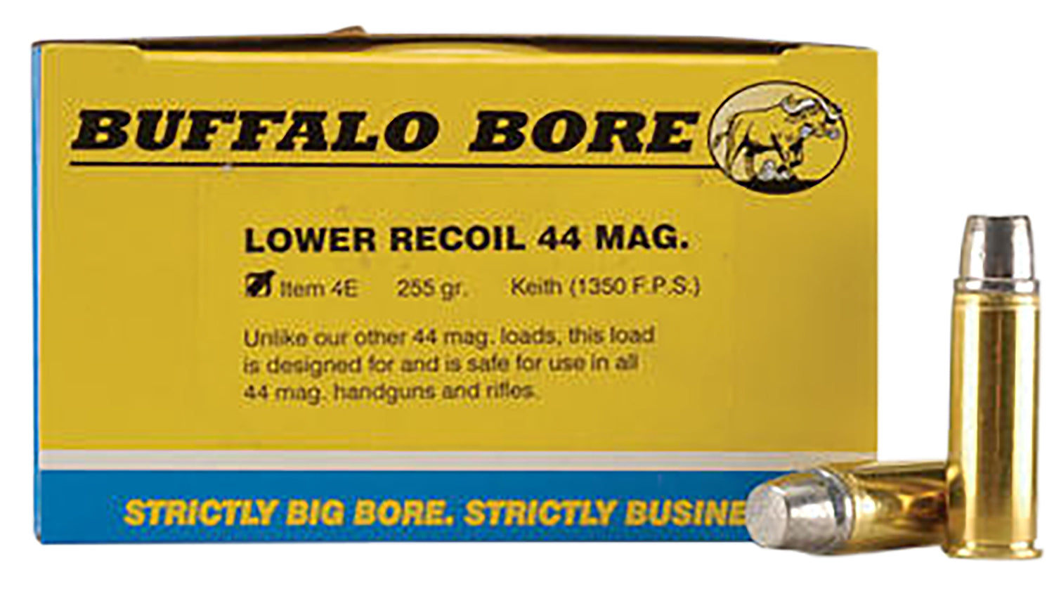 Buffalo Bore Low Recoil .44 Magnum 255 grain Hard Cast ammunition