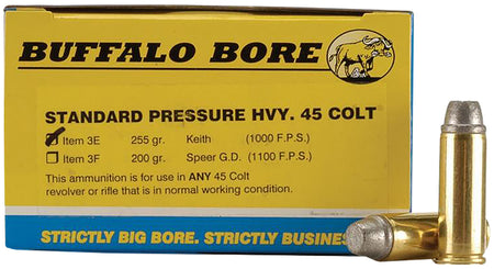 Buffalo Bore Standard Pressure .45 Long Colt 255 grain Gas Checked Soft Cast ammunition