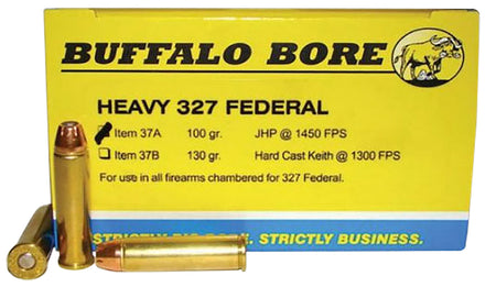 Buffalo Bore Heavy .327 Federal Mag 100 grain Jacketed Hollow Point ammunition