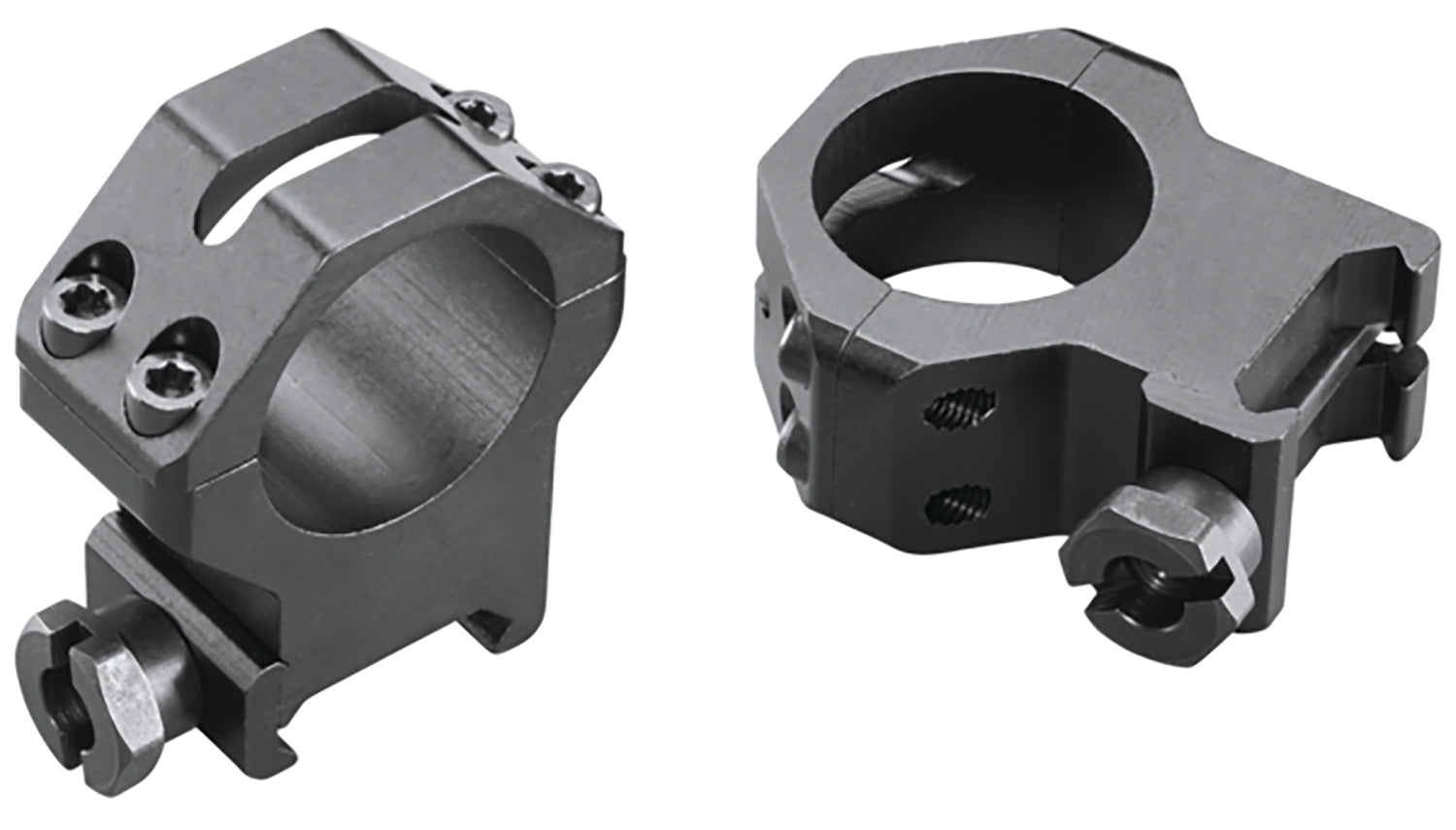 Weaver 48362 Matte Black 1" Extra High Four-Hole Skeleton Scope Rings