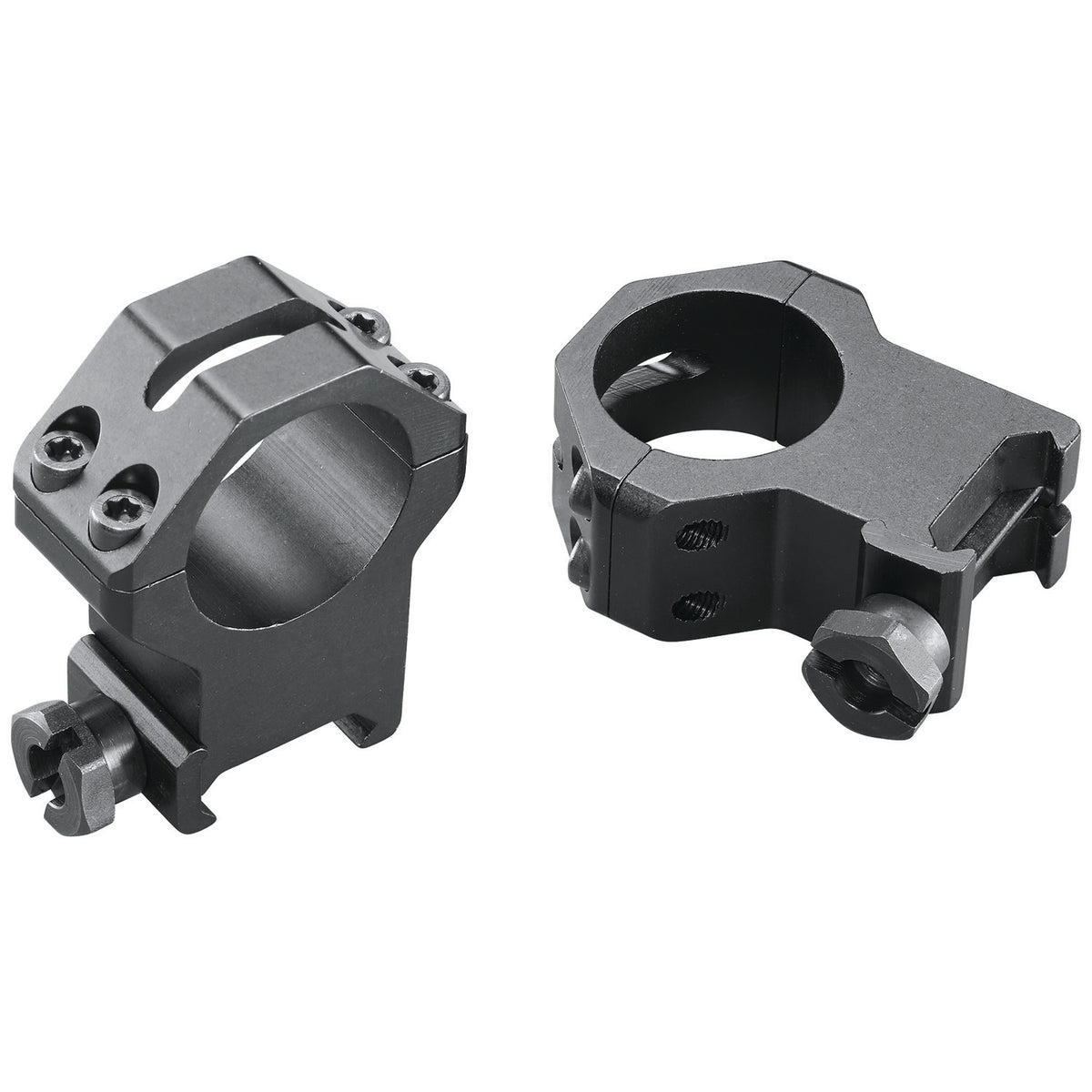 Weaver 48363 Aluminum Matte Black 1" XX High Four-Hole Skeleton Scope Rings