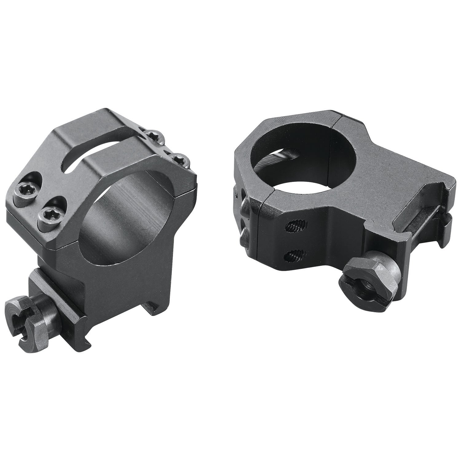 Weaver 48363 Aluminum Matte Black 1" XX High Four-Hole Skeleton Scope Rings