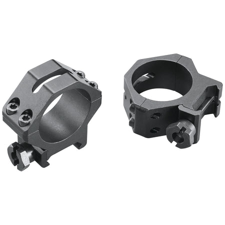 Weaver 48364 Matte Black 30mm Low Four-Hole Skeleton Scope Rings