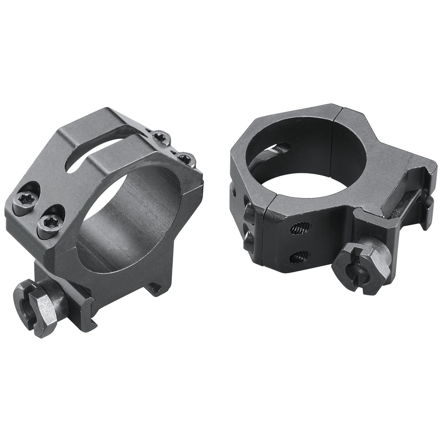 Weaver 48365 Matte Black 30mm Medium Four-Hole Skeleton Scope Rings