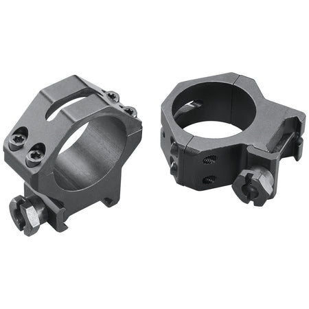Weaver 48365 Matte Black 30mm Medium Four-Hole Skeleton Scope Rings