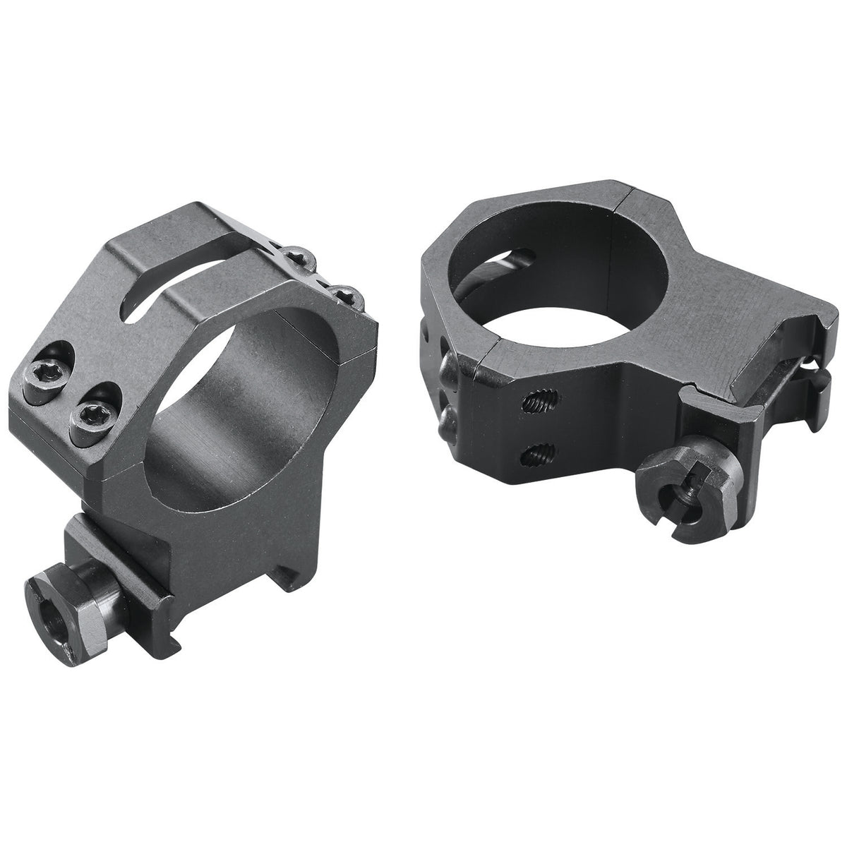 Weaver 48367 30mm Extra High Four-Hole Skeleton Scope Rings Black Anodized