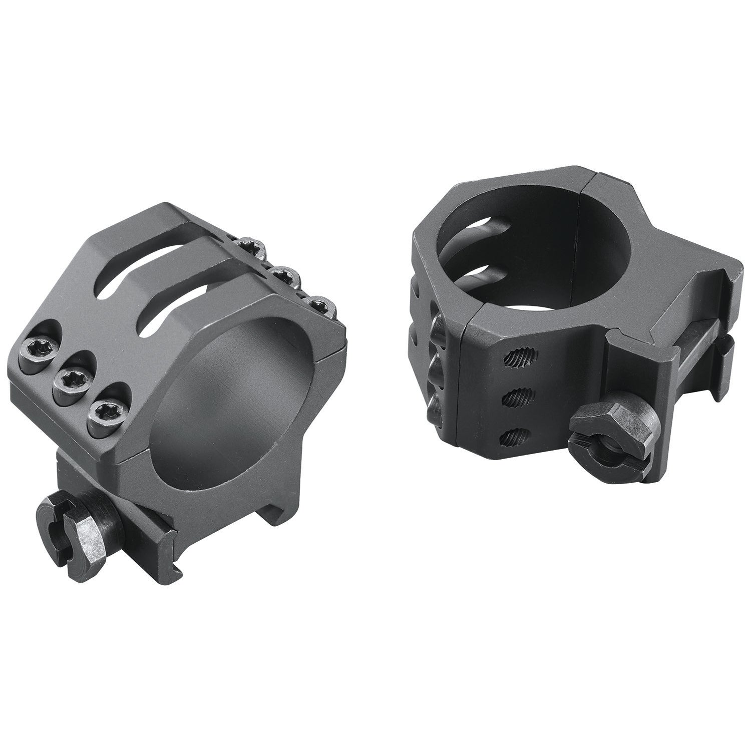 Weaver 99693 Matte Black 30mm Medium Six-Hole Picatinny Scope Rings