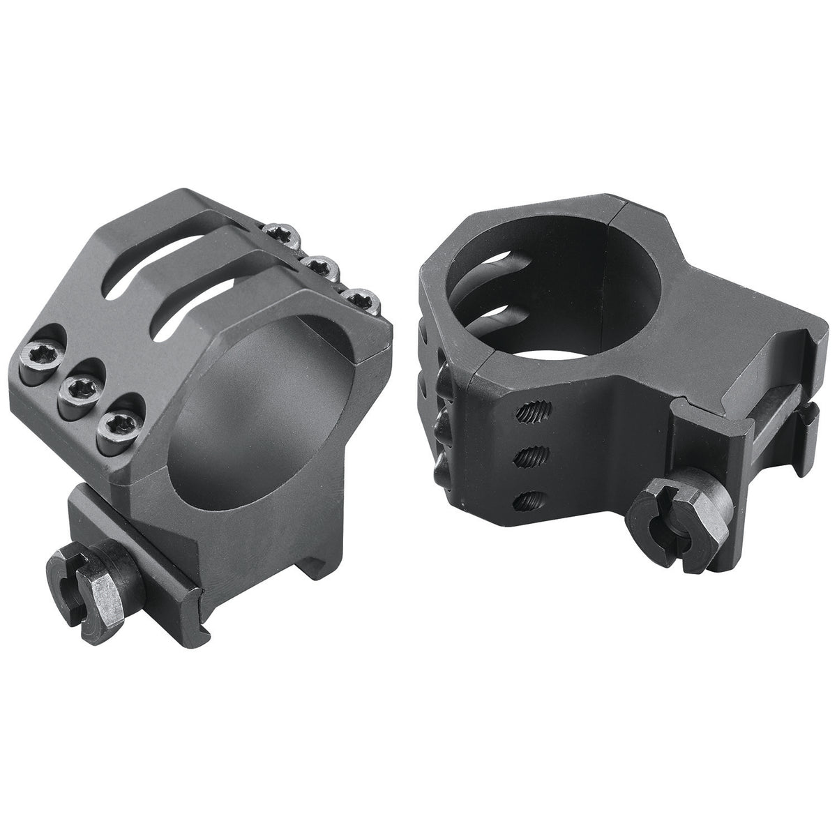 Weaver 99695 Matte Black 30mm Extra High Six-Hole Picatinny Scope Rings