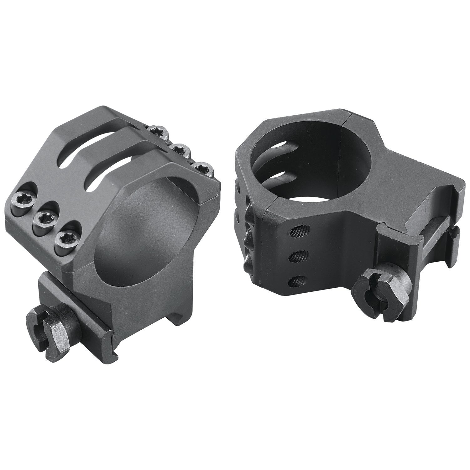 Weaver 99695 Matte Black 30mm Extra High Six-Hole Picatinny Scope Rings
