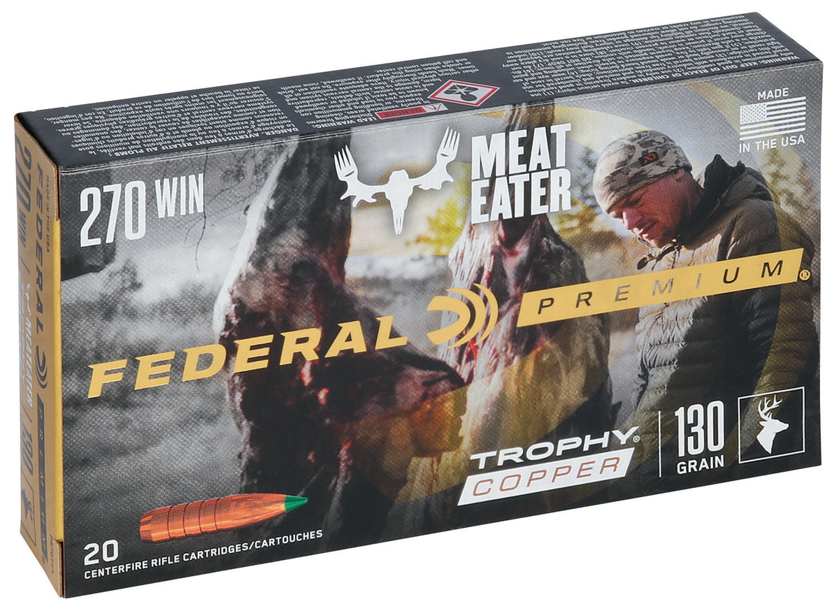 Federal Premium Trophy Copper 130 Grain .270 Winchester 3060 fps