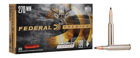 Federal Premium Trophy Copper 130 Grain .270 Winchester 3060 fps