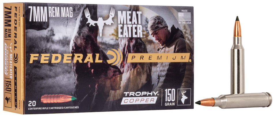 Federal Premium Trophy Copper 150 Grain 7mm Remington Mag 3025 fps