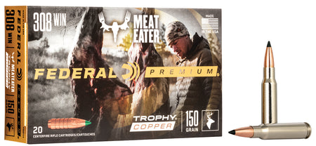 Federal Premium Trophy Copper 150 Grain .308 Win / 7.62x51mm 2820 fps