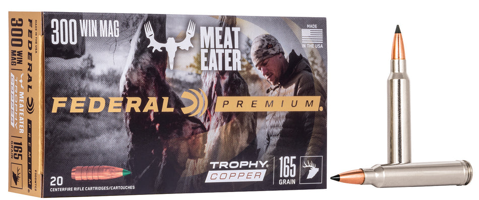 Federal Premium Trophy Copper 165 Grain .300 Winchester Mag 3050 fps