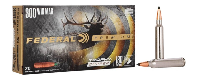 Federal Premium .300 Winchester Mag 180 grain Trophy Copper ammunition