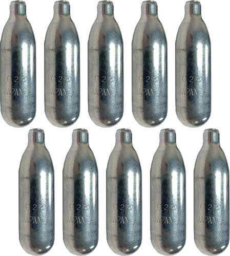 Byrna 8g CO2 Cartridges + Oiler 10 Pack Compatible with CL and SD Launchers