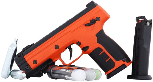 Byrna LE Launcher Universal Kit Orange 2 Magazines and Projectiles