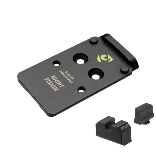 Night Fision Glock Optic Adapter Plate and Blank Sight Combo RMR/507C