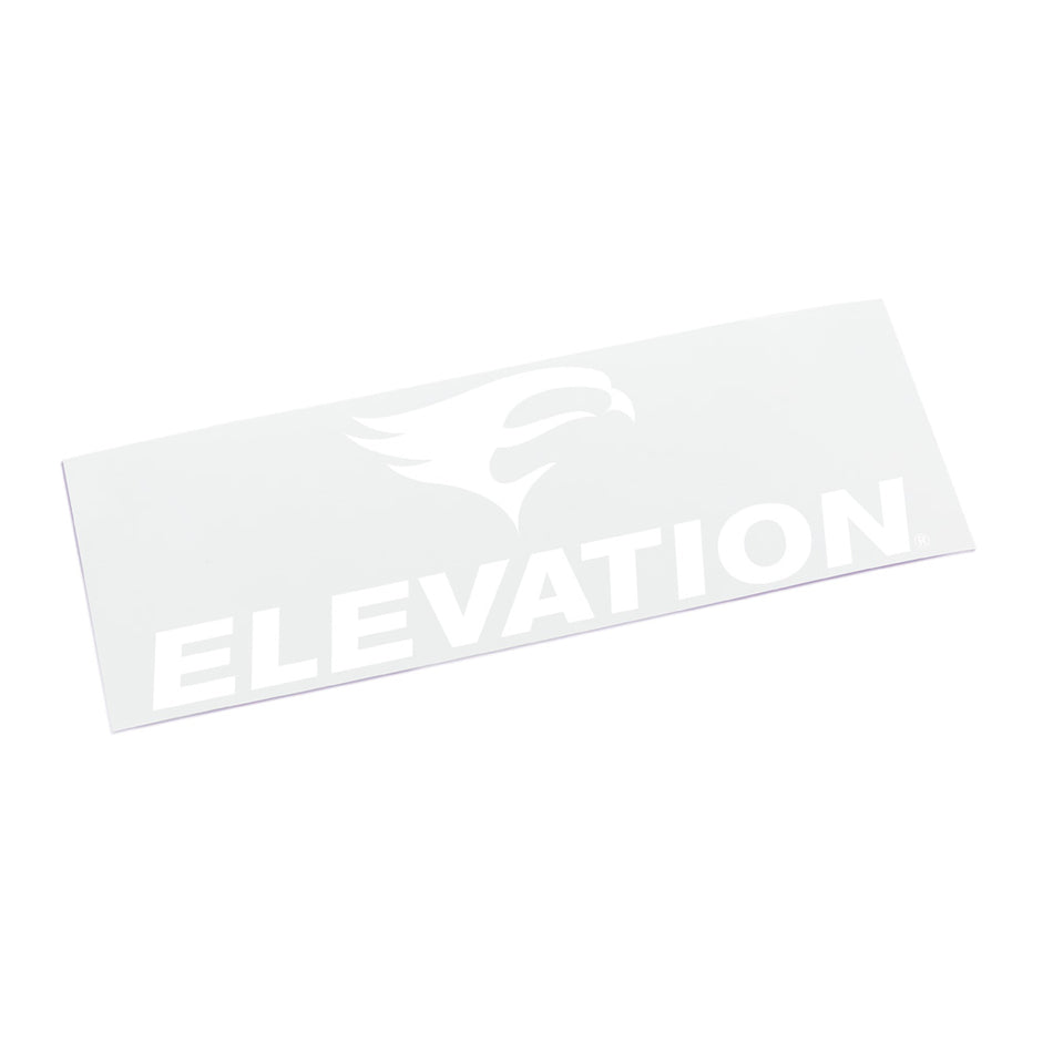 Elevation White Vinyl Sticker Decal 8in.
