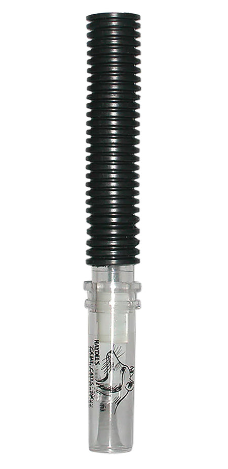 Haydel's CH92 Coyote Howler Tube Call - Coyote Sounds & Turkey Locator, Clear/Black Plastic