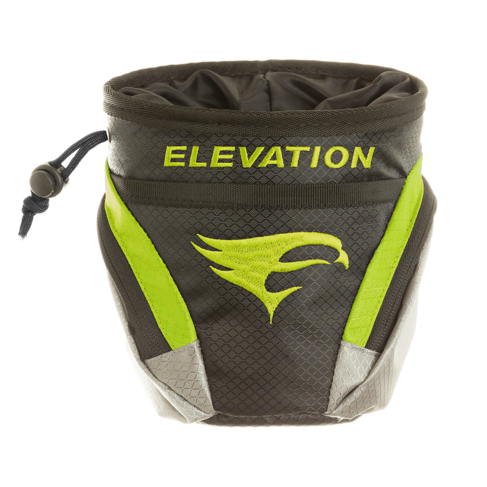 Elevation Core Green Release Aid Pouch Diamond-Lock Weave Fleece Lining Drawstring Closure