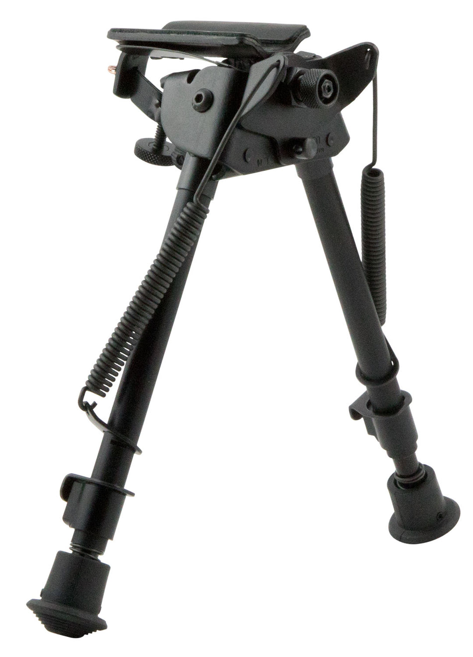 Harris Bipods LMS Swivel 9-13" Steel/Aluminum Black Notched Legs Rubber Feet