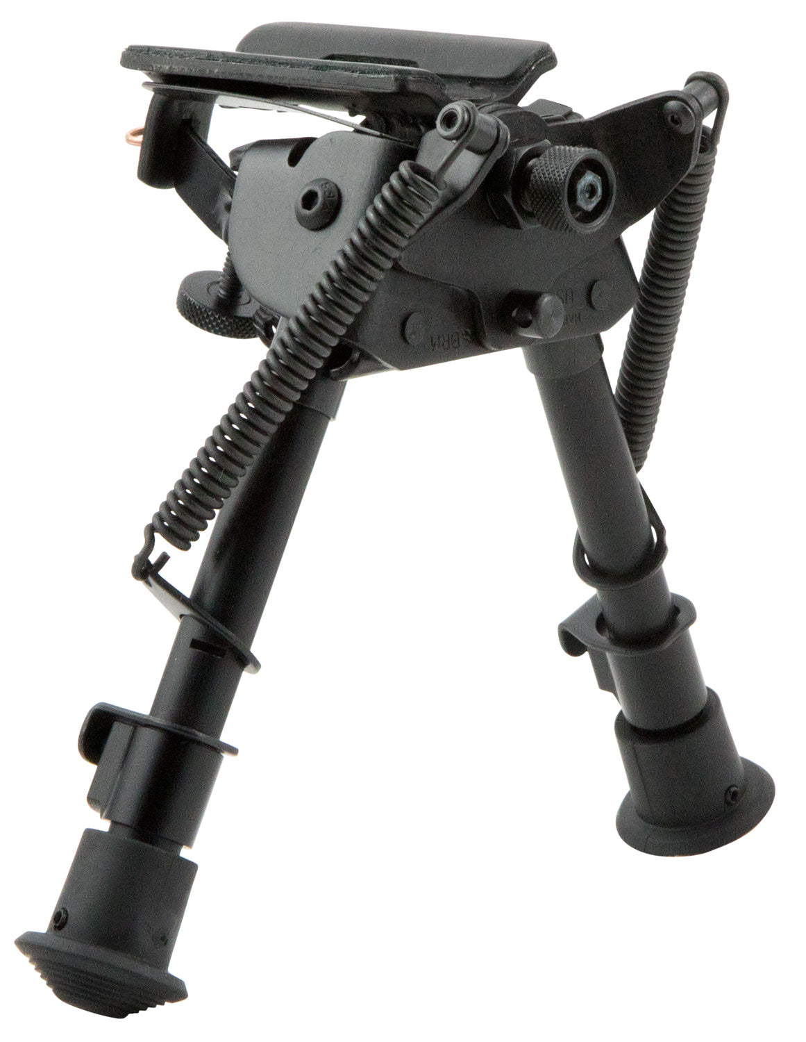 Harris Bipods BRM1A2 Non-Swivel 6-9" Steel/Aluminum Black Notched Legs Rubber Feet