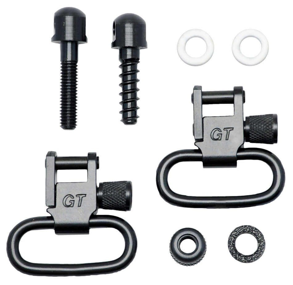 GrovTec Air Rifle Locking Forend Sling Swivel Set – 1" Black Oxide Steel, Fits Crosman 1400