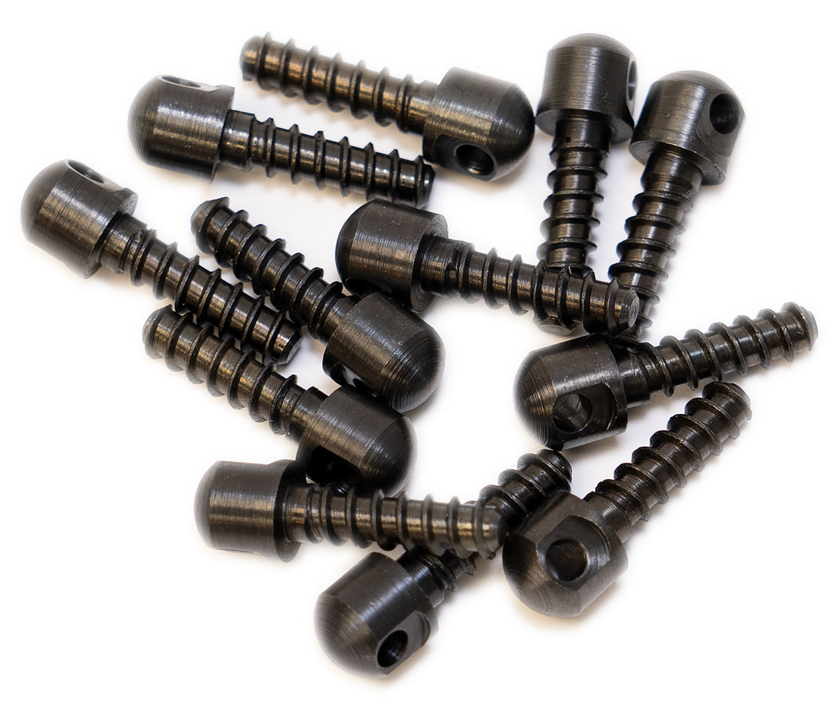 GrovTec US Inc GTHM51 Black 0.75" Wood Screw Swivel Studs 12-Pack