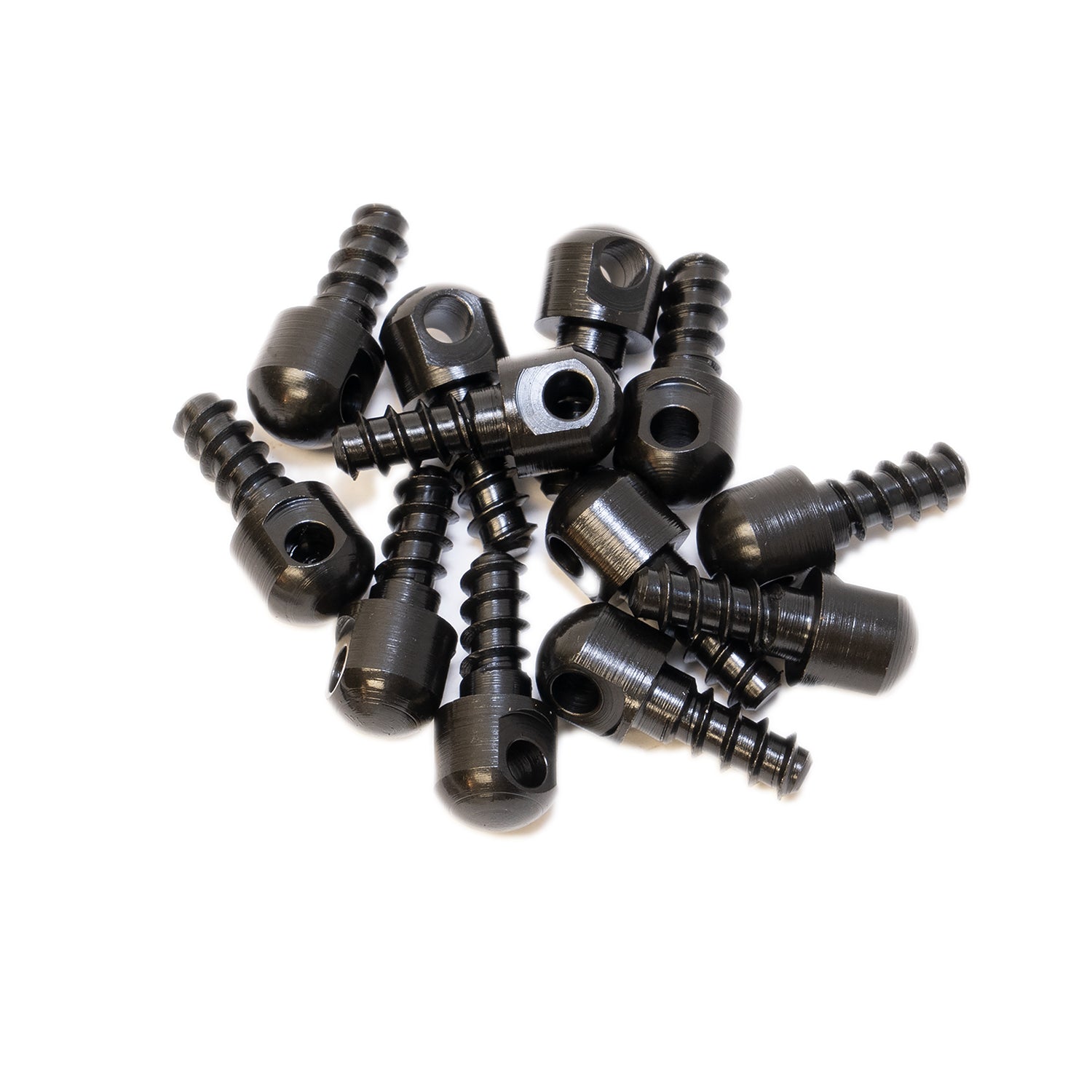 GrovTec US Inc GTHM60 Black 0.5" Wood Screw Swivel Studs 12-Pack
