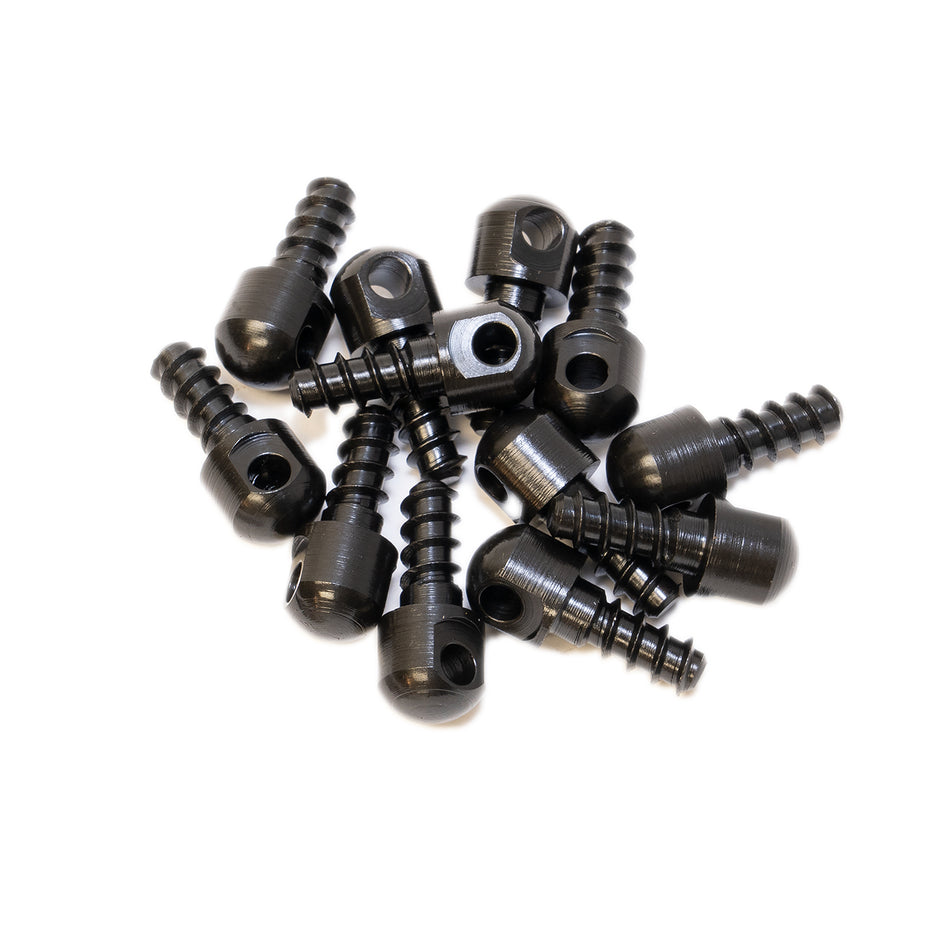 GrovTec US Inc GTHM60 Black 0.5" Wood Screw Swivel Studs 12-Pack