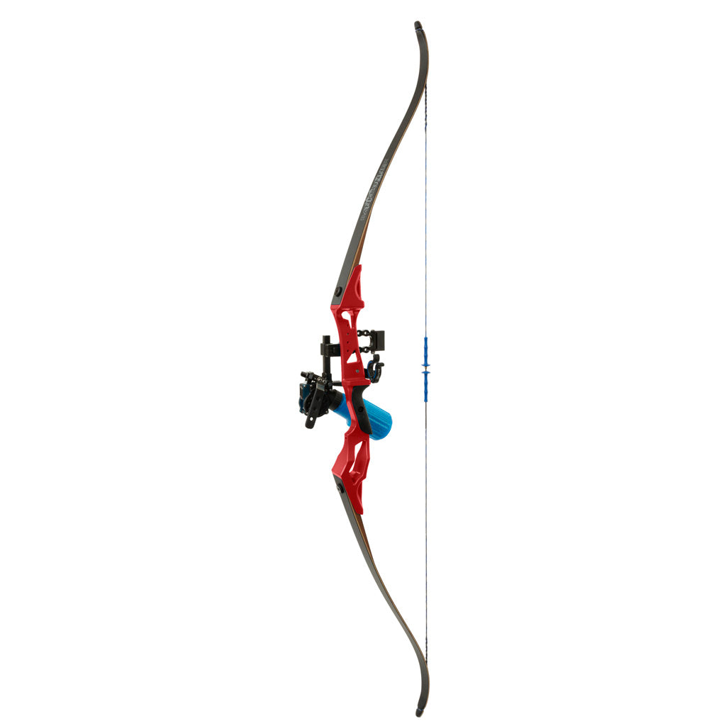 Fin Finder Bank Runner RH Bowfishing Recurve Bow Package Red 35 lbs.