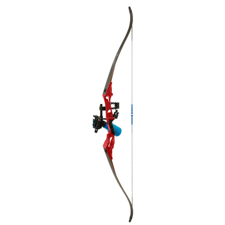 Fin Finder Bank Runner RH Bowfishing Recurve Bow Package Red 35 lbs.