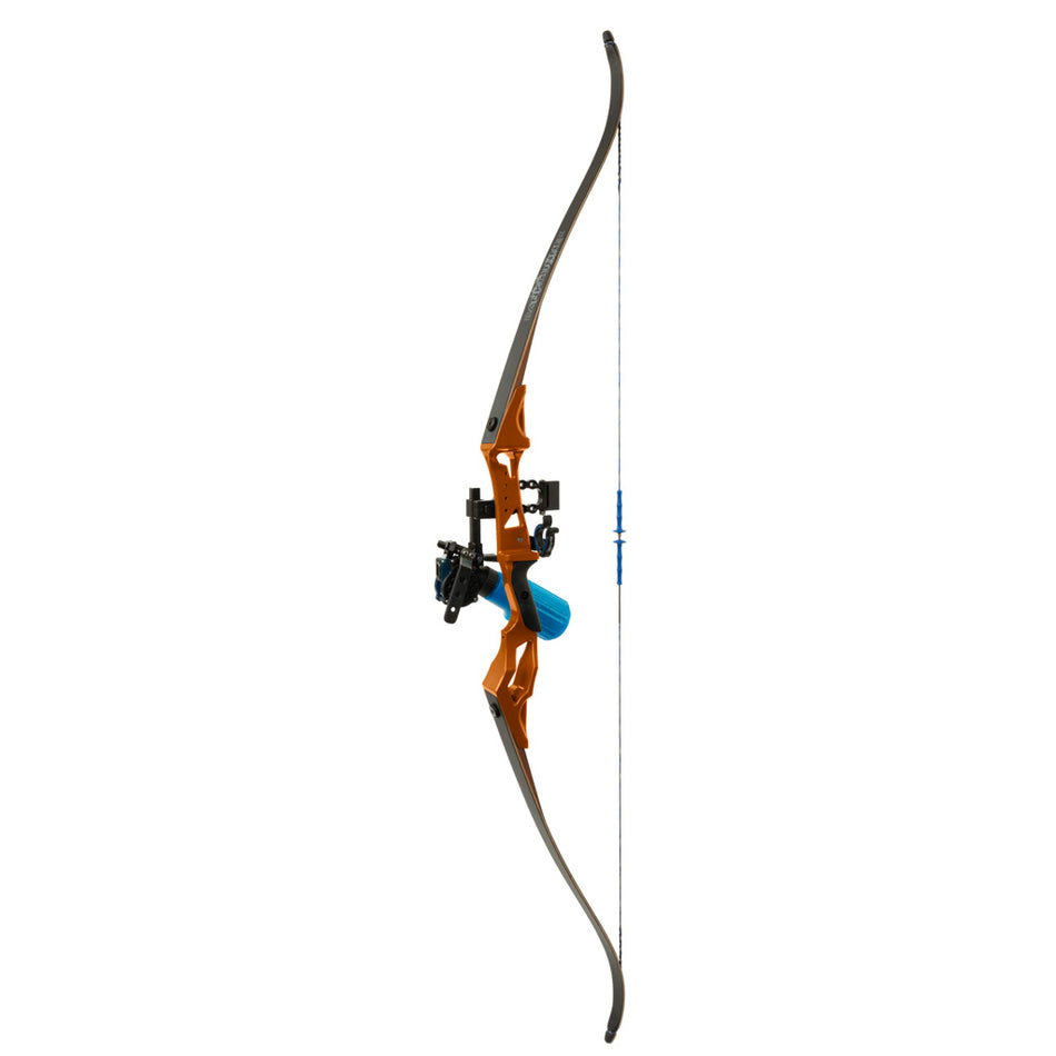 Fin Finder Bank Runner RH Bowfishing Recurve Bow Package Orange 35 lbs.