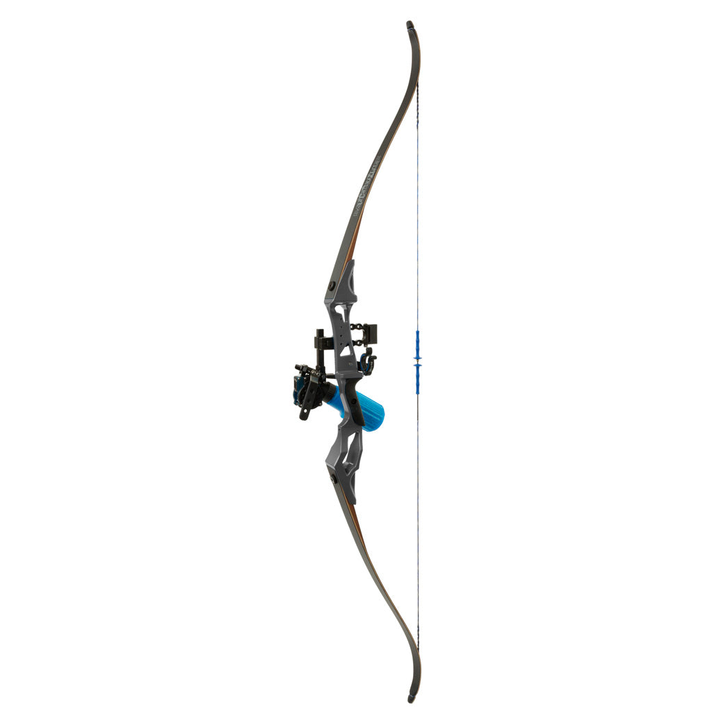 Fin Finder Bank Runner Bowfishing Recurve with Winch Pro Bowfishing Reel Black 35 lbs. Right Hand