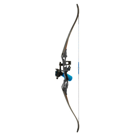 Fin Finder Bank Runner Bowfishing Recurve with Winch Pro Bowfishing Reel Black 35 lbs. Right Hand