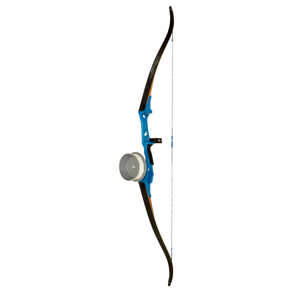 Fin Finder Bank Runner Recurve Bow Drum Reel Package Blue 58 in. 35 lbs. Right Hand