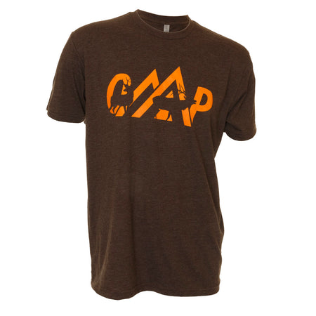 October Mountain Logo Cotton Poly Tee Espresso Small