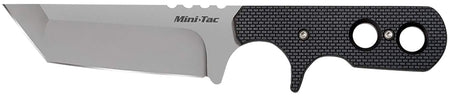 Cold Steel Tac Mini 49HTF Fixed Blade 3.75" Plain Tanto AUS-8A Stainless Steel, Black Griv-Ex Handle