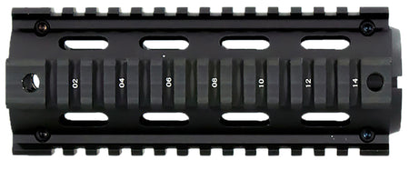 Aim Sports M4 6" Carbine Style Drop-In Quad Picatinny Rail Handguard Black Anodized