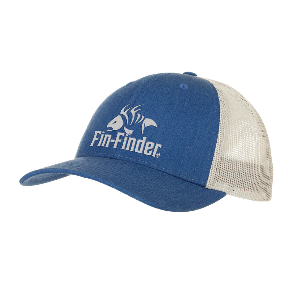 Fin Finder Adjustable Logo Hat Heathered Royal/Light Grey
