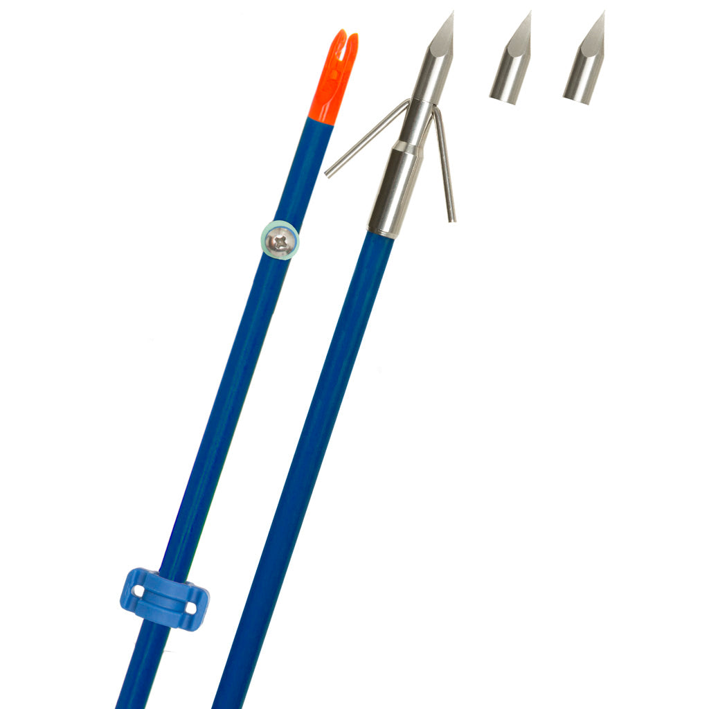 Fin Finder Raider Pro Riptide Point Bowfishing Arrow Blue