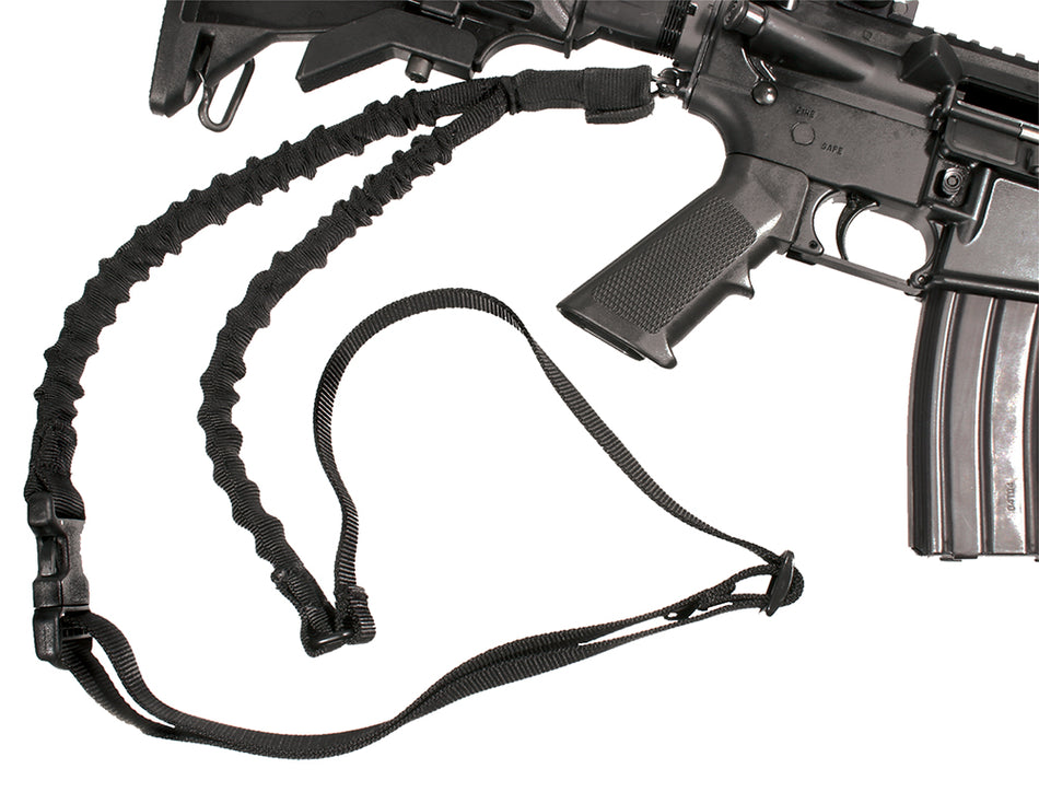 Blackhawk Storm Single Point Black Nylon Rifle Sling 1.25" Wide with Bungee