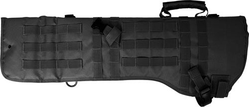 Red Rock Black Padded MOLLE Rifle Scabbard with Quick-Release Buckle