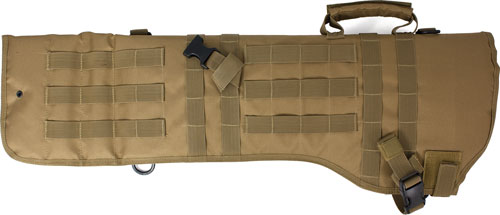 Red Rock Coyote Tan Padded MOLLE Rifle Scabbard with Quick-Release Buckle