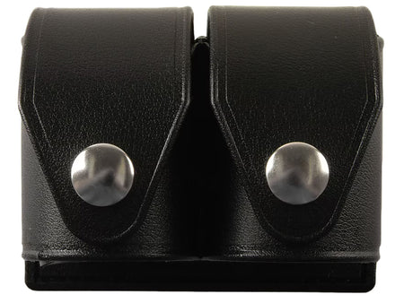 HKS Double Speedloader Case Large Black Hytrel Belt Loop S&W Ruger Colt Taurus