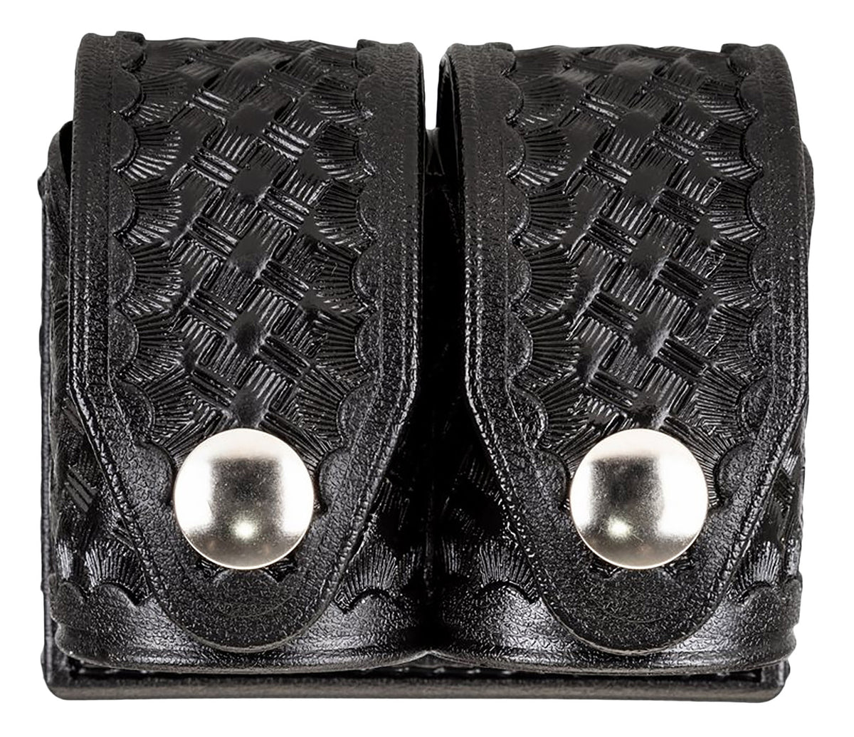HKS Double Speedloader Case Medium Black Hytrel Belt Loop for 2.25" Wide Belts