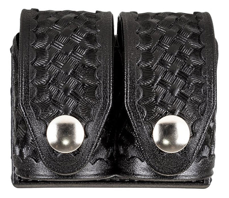 HKS Double Speedloader Case Medium Black Hytrel Belt Loop for 2.25" Wide Belts