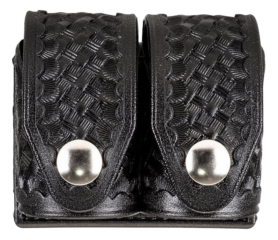 HKS Double Speedloader Case Medium Black Hytrel Belt Loop for 2.25" Wide Belts