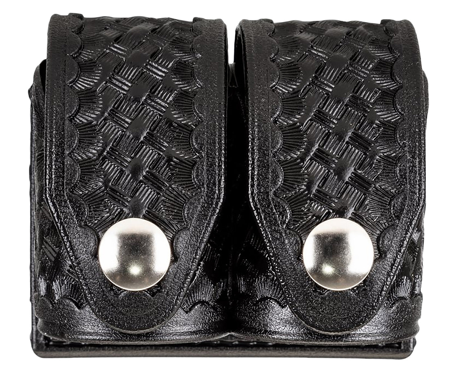 HKS Double Speedloader Pouch Large Black Hytrel Belt Loop Fits Colt Ruger S&W Taurus